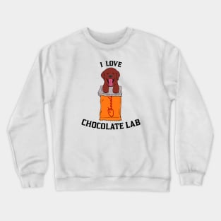 Chocolate Lab Crewneck Sweatshirt